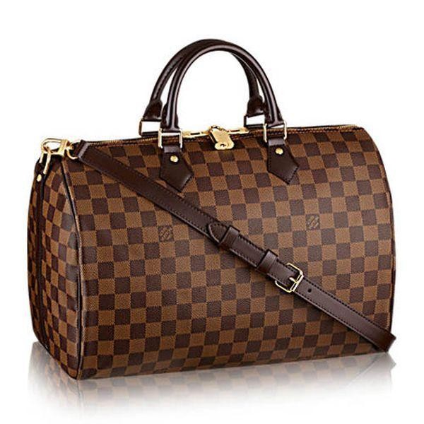 Louis Vuitton Damier Ebene Canvas Speedy Bandouliere 35 N41366