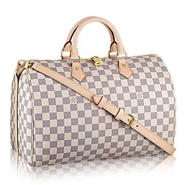 Louis Vuitton Damier Azur Canvas Speedy Bandouliere 35 N41372 - Click Image to Close