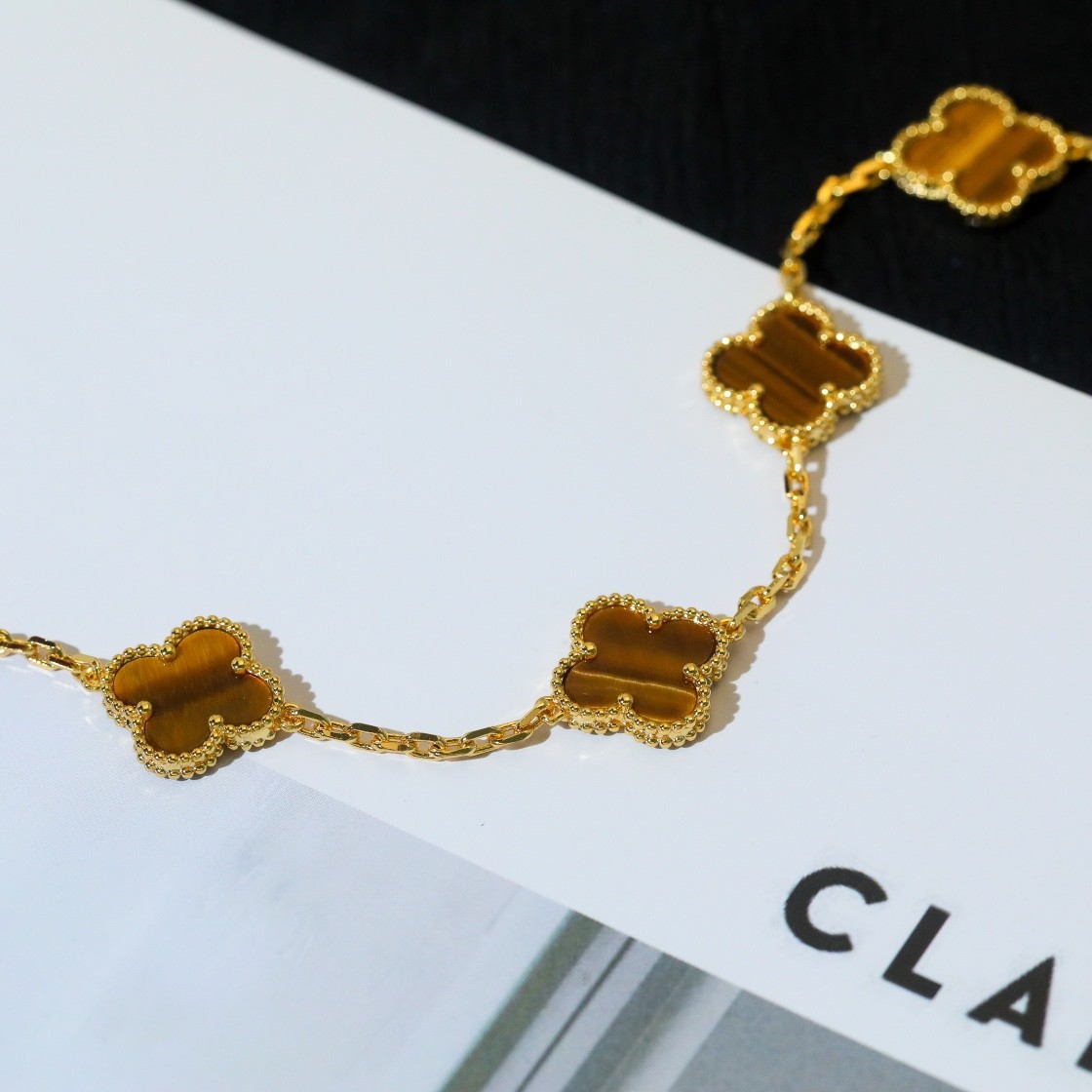 Van Cleef & Arpels Vintage Alhambra Bracelet, 5 Motifs Yellow Go