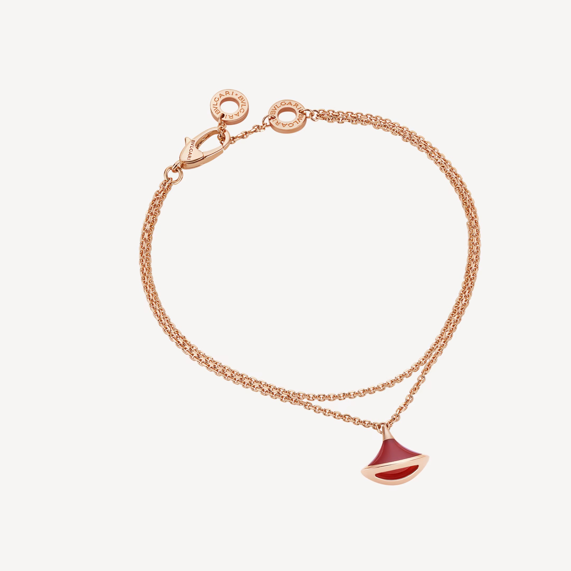 Bvlgari Diva's Dream Bracelet Rose Gold with Carnelian.