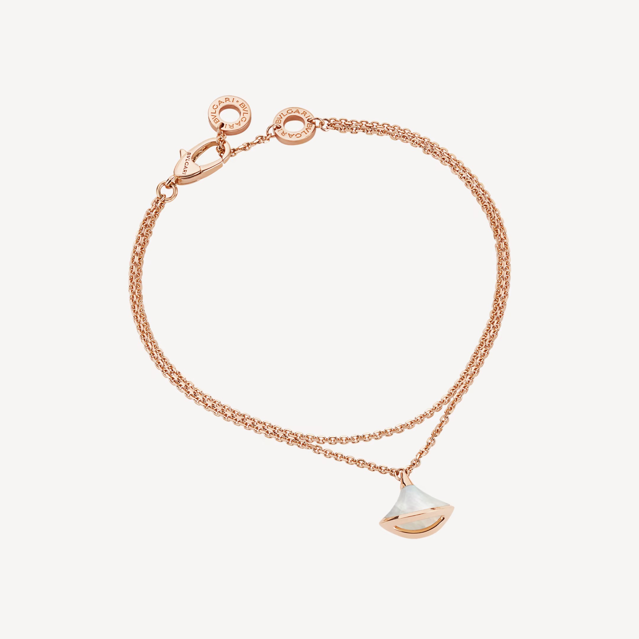 Bulgari Diva's Dream Bracelet Rose Gold with Mother-of-pearl