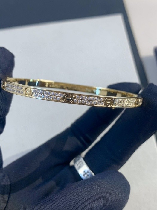 Cartier Love Bracelet Small Model Diamond Paved