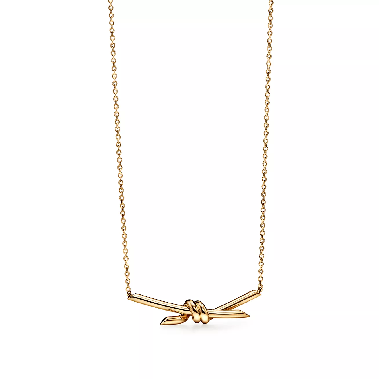 Tiffany Knot Pendant in 18k Gold - Click Image to Close