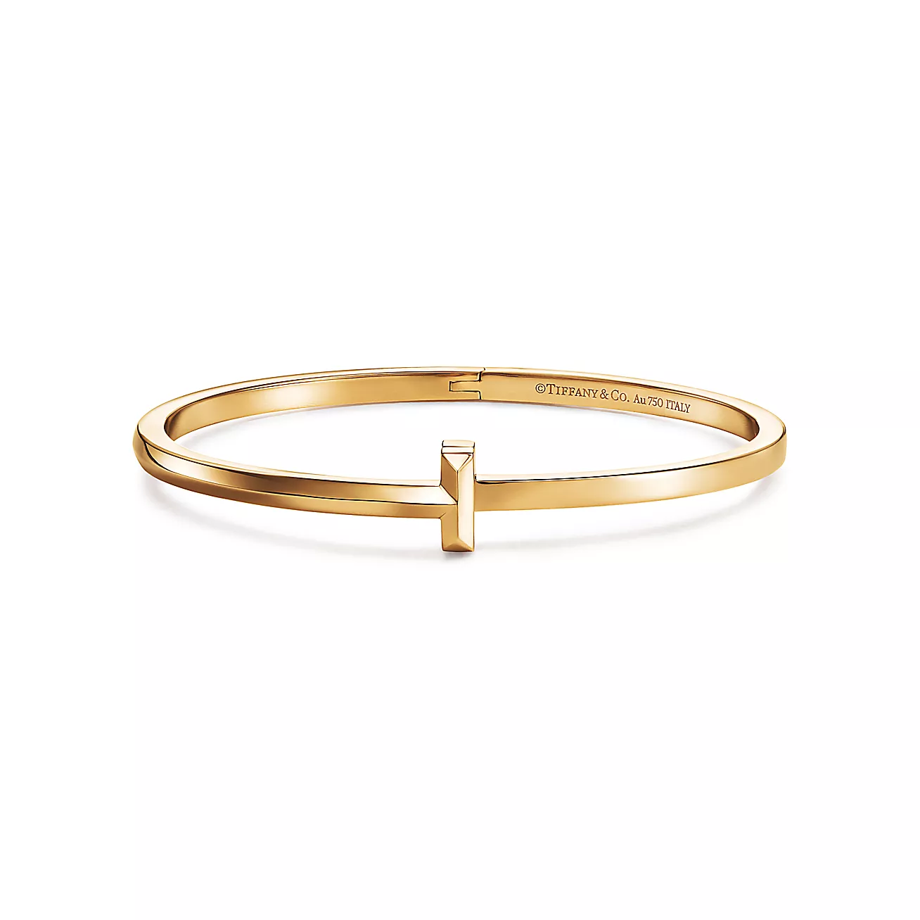 Tiffany T T1 Narrow Hinged Bangle in 18k Gold-Plated